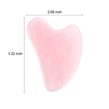 Load image into Gallery viewer, Deinlai rose quartz gua sha tool size
